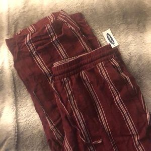 Wide leg linen pants